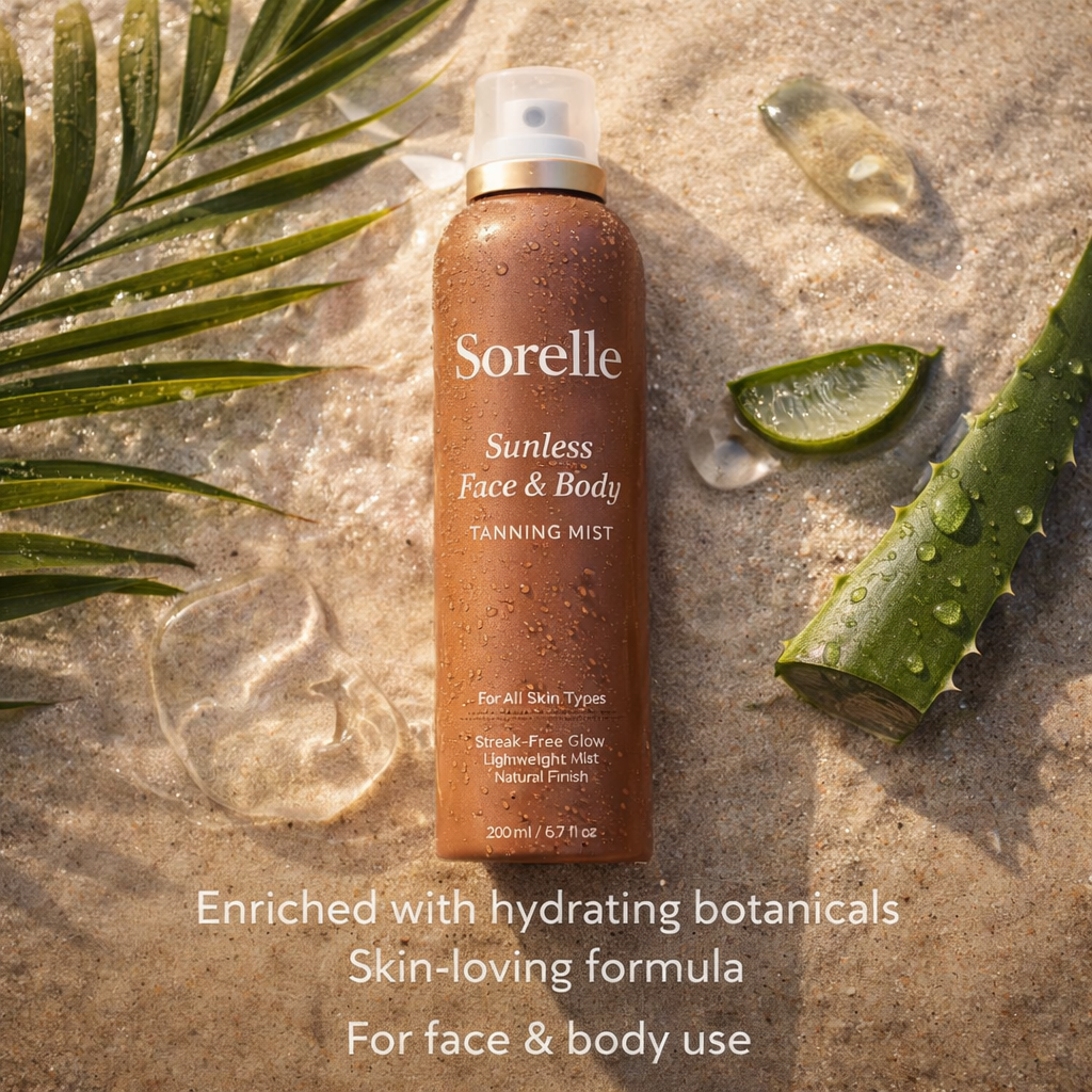 Sorelle Sunless Face & Body Tanning Mist For All Skin Types