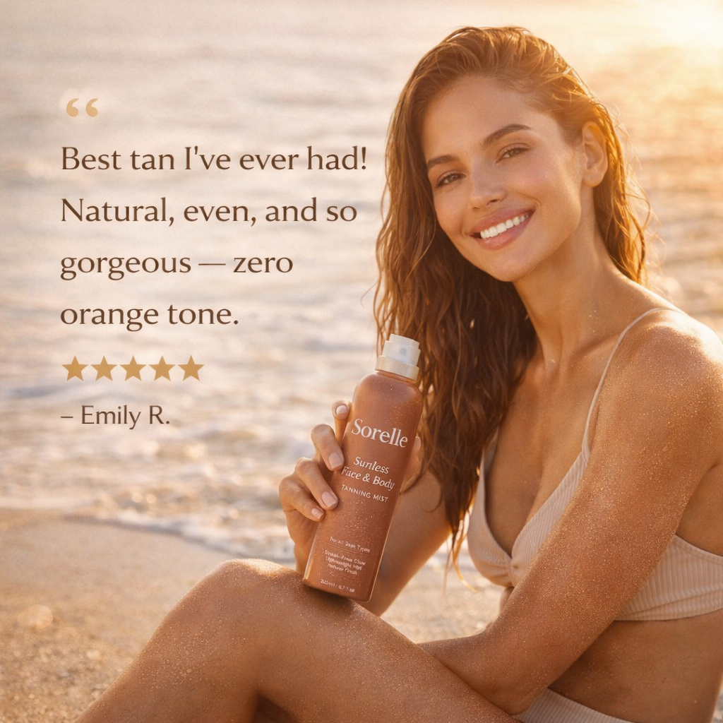Sorelle Sunless Face & Body Tanning Mist For All Skin Types